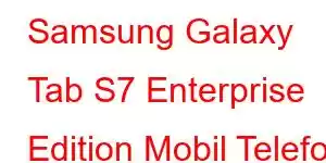 Samsung Galaxy Tab S7 Enterprise Edition Mobil Telefon Xüsusiyyətləri